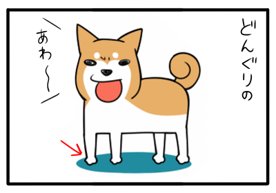 柴犬とマンガ イラスト 8 柴犬の子犬どんぐりと絵描き